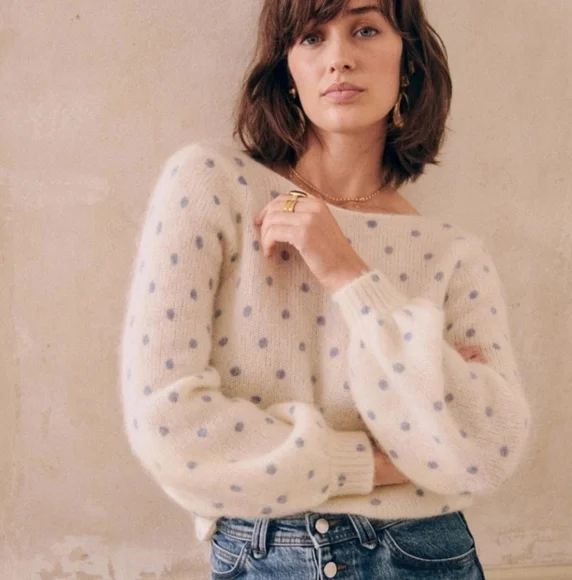 Sezane Pull Alban jumper sweater Wool mohair NWT size XS - Picture 1 of 14